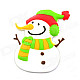 3.2 x 5.2cm Creative Cartoon Long Nose Snowman Fridge Magnet Chalkboard Stickers - Multicolored