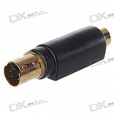 S-Video Male to RCA Female Video Adapter