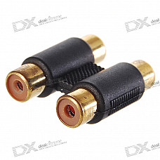 2 * RCA Female to 2 * RCA Female Adapter