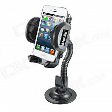 Merdia QPYP04T6 Car Kit Flexible Stand Holder Mount for Iphone / PDA / GPS - Black