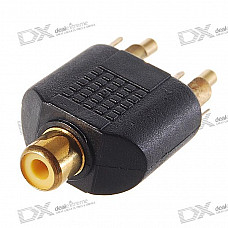 RCA Female to 2 * RCA Male Adapter