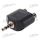 3.5mm Male to 2 * RCA Female Audio Adapter