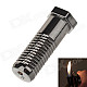 Creative Screw Style Zinc Alloy Windproof Butane Gas Lighter - Iron Grey