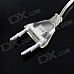 5W 50-LED White Small Ball Style Christmas Decorative String Light - (5m / 220V / 2-Round-Pin Plug)