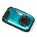 DC-B168 Mini Sports 2.7" TFT 5.0 MP CMOS Water Resistant Camera Camcorder - Blue + Black