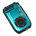 DC-B168 Mini Sports 2.7" TFT 5.0 MP CMOS Water Resistant Camera Camcorder - Blue + Black