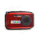 DC-B168 Mini Sports 2.7" TFT 5.0 MP CMOS Water Resistant Camera Camcorder - Red + Black