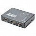 Ourspop U70 1080p HDMI V1.4 Switch w/ Remote Controller - Black (3 -in/1-out)