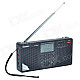 Tecsun PL-398MP 2.2'' Full Band Digital Tuning Stereo Radio Receiver w/ Stand and MP3 Player - Black