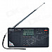 Tecsun PL-398MP 2.2'' Full Band Digital Tuning Stereo Radio Receiver w/ Stand and MP3 Player - Black