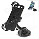 360 Degree Rotation Holder Mount w/ H17 Suction Cup + Back Clamp for Samsung Galaxy S3 i9300 - Black