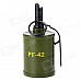 Cylindrical Butane Torch Lighter w/ Ashtray - Army Green