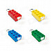 Genuine LEGO CITY LED Series - Rectangular 4x2 LED Brick Key Light - Green (IQ50701)