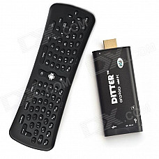 DITTER T12 Dual-Core Android 4.2 Google TV Player w/ 1GB RAM, 8GB ROM, Bluetooth + Air mouse - Black