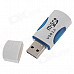 Multifunctional USB 2.0 Card Reader - White + Deep Blue (Max. 32GB)