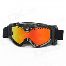 THB029 5.0MP 720P Skiing Goggles Camera - Black