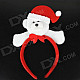 Cute Polar Bear Style Headdress Christmas Objects - White + Red