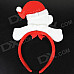 Cute Polar Bear Style Headdress Christmas Objects - White + Red