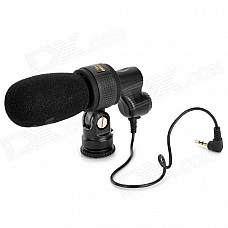 Nonsha Q3 Series Professional Stereo Microphone for Nikon Canon Pentax DSLR / DV Camcorder - Black