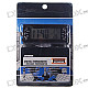 Digital Compact LCD Thermometer + Clock with Outdoors Remote Sensor