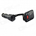 1.5" LCD Flexible Metallic Hose Bluetooth Handsfree Car Kit w/ FM Transmitter / 2.1A USB Charger