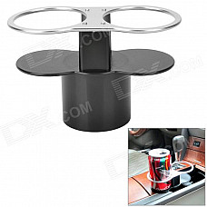 Car ABS Dual Cup Drink / Ashtray Holder