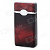 YY-8 Dual Flame Windproof Refueling Lighter w/ Built-in Compass + LED + Music - Deep Red + Black