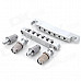 YQPJ-13 DIY Durable Zinc Alloy Tune-O-Matic Bridge Stop Bar Set for Lp Gibson Guitar - Silver