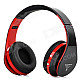 KG-5012 KG-5012 Multifunctional Folding Bluetooth V3.0 Headset w/ Microphone / TF / FM - Black + Red