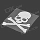 N-562 Skull Style Reflective Car Sticker Paper - Silver