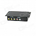 ISDB-T Dual Tuner Digital Car TV Receiver Box w/ Antenna / MPEG-4 / 4 VIDEO for Brazil - Black (12V)