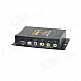 DVB-T Dual Tuner Digital Car TV Receiver Box w/ Antenna / MPEG-2 / USB - Black (12V)