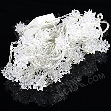 Diamond Style 5W 50-LED 8-Mode RGB Christmas Decorative String Light - (220V / 2-Round-Pin Plug)