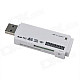 ETOP-U3-02 Super Speed USB 3.0 Micro SD / TF / SD / MS / M2 Card Reader - White (Max. 64GB)