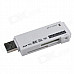 ETOP-U3-02 Super Speed USB 3.0 Micro SD / TF / SD / MS / M2 Card Reader - White (Max. 64GB)