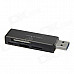 HH-030 High Speed USB 3.0 SD / TF / MS / M2 / SDHC / SDXC Memory Card Reader - Black (Max. 32GB)