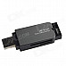 C3-03 High Speed USB 3.0 SD / Mini SD / SDHC / MMC Memory Card Reader - Grey (Max. 64GB)