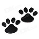 YI-197 Fashionable Footprints Car Decoration Stickers - Black (2 PCS)