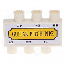 William Instrument 6-Hole Guitar Pitch Pipe - Yellow + White