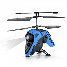 2-CH Course light IR Remote Control ABS R/C Helicopter - Black + Blue