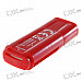 USB 2.0 SDHC SD/Mini SD/Micro SD/MMC/TF Card Reader (Max. 4GB)