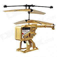 JH288 Mini Foldable 3.5-Channel Helicopter - Golden + Black