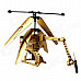 JH288 Mini Foldable 3.5-Channel Helicopter - Golden + Black