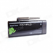 PORTWORLD S21A Quad-Core Android 4.2 Mini PC Google TV Player w/ 2GB RAM, 8GB ROM, Antenna, US Plug