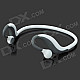 Stylish Sports Bluetooth V4.0 Stereo Headset w/ Microphone / HSP / HFP / A2DP / AVRCP - White
