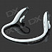 Stylish Sports Bluetooth V4.0 Stereo Headset w/ Microphone / HSP / HFP / A2DP / AVRCP - White