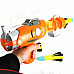 Children's Soft Bullet Artillery Gun - Orange + Grey