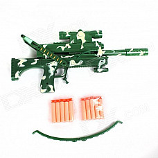 Children's Toy Crossbow with Infrared - White + Army Green