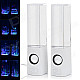 Dancing Water Speakers w/ RGB LED Light for Iphone / Ipad / PC / MP3 - White