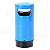 Trash Bin Style Zinc Alloy + Plastic Yellow Flame Butane Gas Lighter - Blue